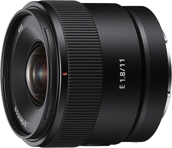 Sony E 11mm F1.8 APS-C Ultra-Wide-Angle Prime for Cameras, Black
