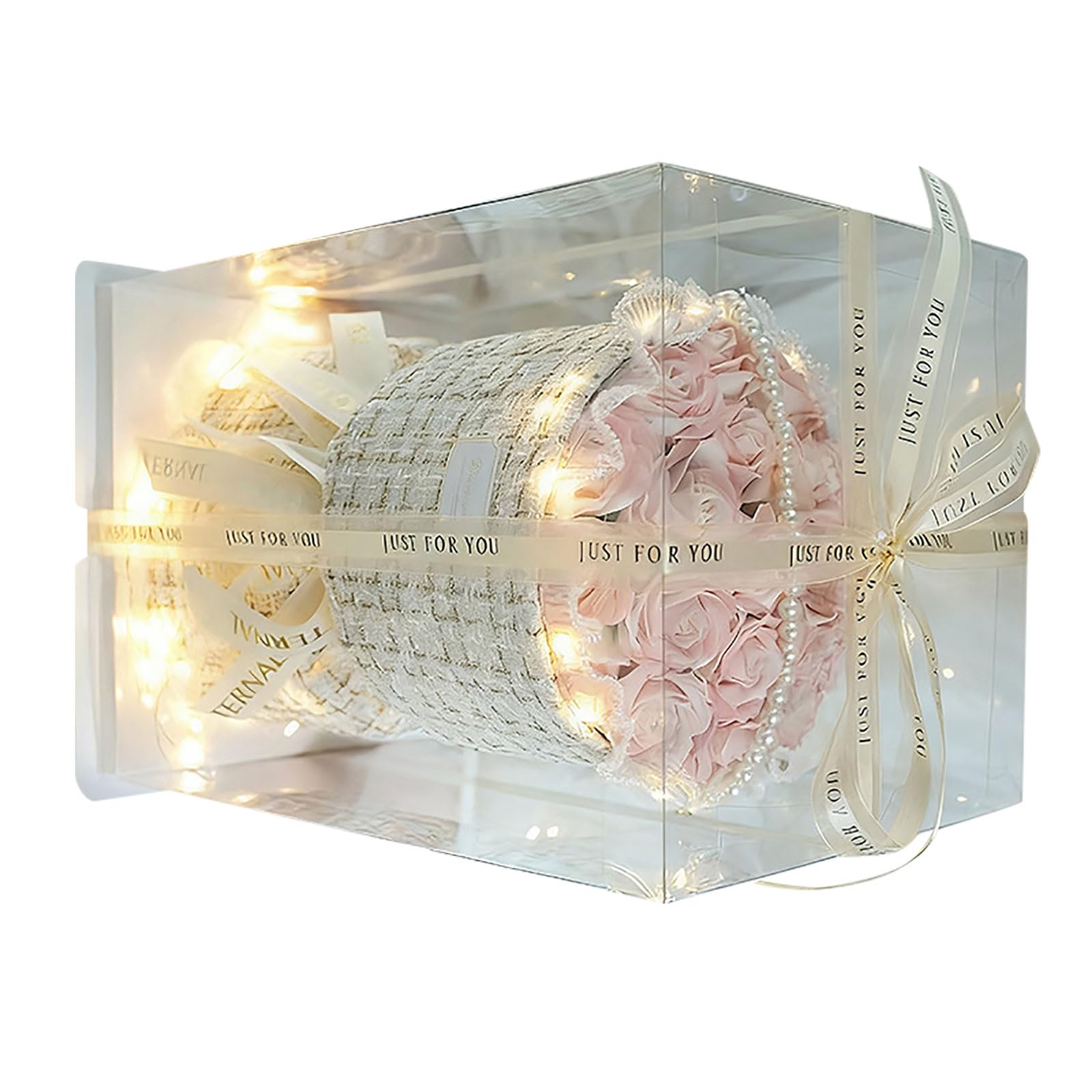 OSNIYAW Fragrant Soap Roses Bouquets Centerpiece for Home Anniversary Decoration Soap Flower Arrangement