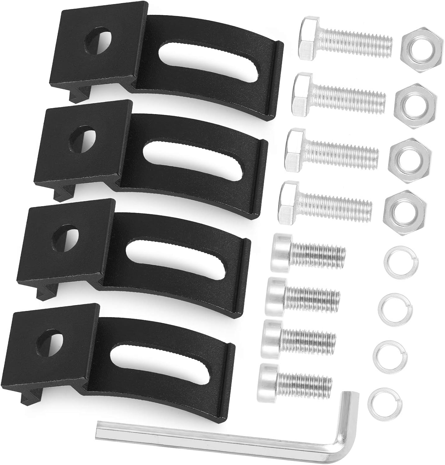 4 PCS LED Light Bar Mounting Brackets, Universal Adjustable