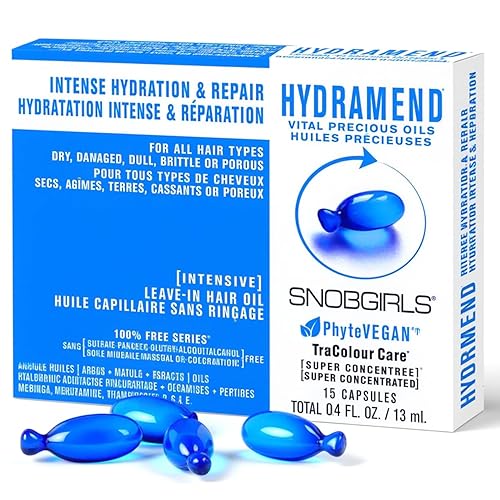 HYDRAMEND - Aceite vegano para el cabello, hidratación y reparación intensa. Todo tipo de cabello. Protege el color del cabello. Sérum capilar con