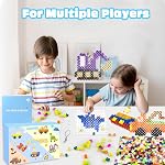 10MM Fuse Beads Kit for Kids - Mixed Colors Fuse Bead Craft Set with Pegboard, Ironing Papers and Accessories, XL Iron Beads for Craft, DIY Arts and Crafts Toys for Kids Gifts for Girls Boys Age 5+