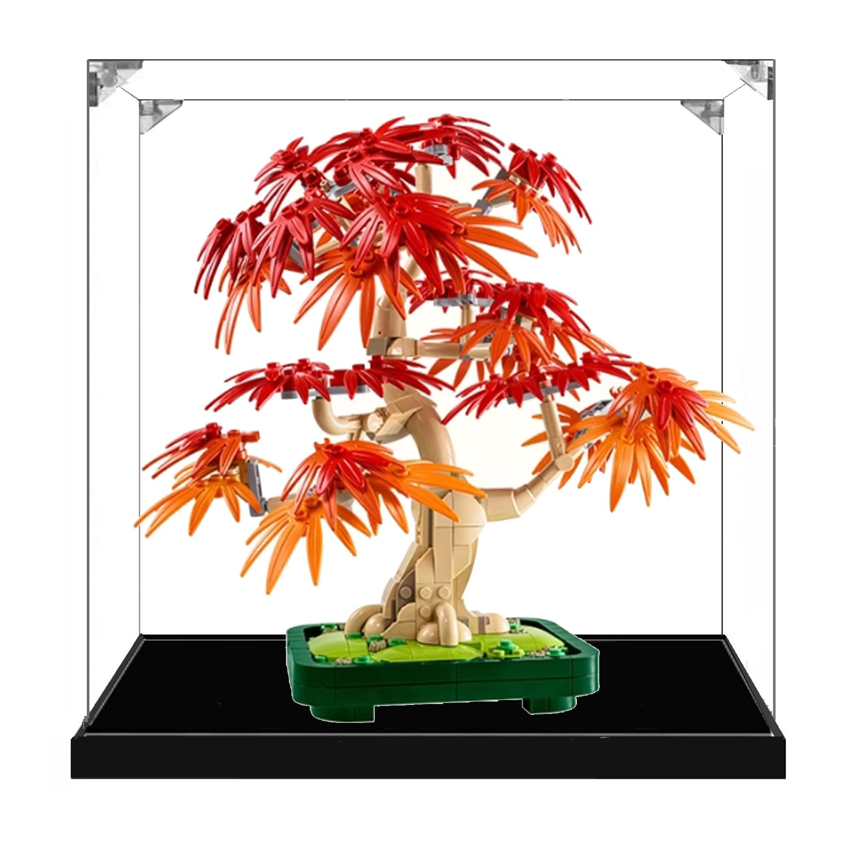 Feifanboyang 2Mm Acrylic Display Case For Lego 10348 Red Maple Tree Bonsai Model, Dustproof Transparent Display Case, Model Collection Display Case (Model Not Included) (2Mm)