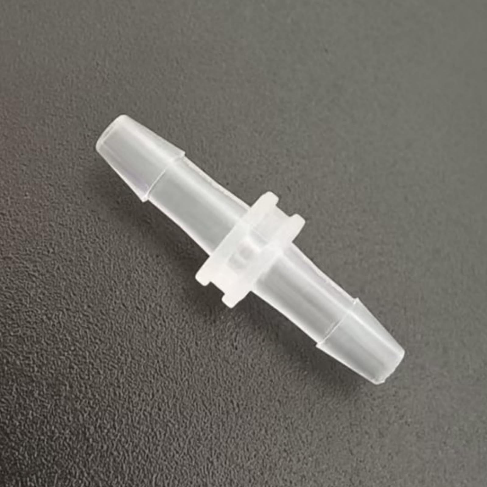 25 Pack Hose Barb Connectors - Equal Straight Barbed Hose Fittings, Polypropylene (PP), Clear and Transparent(3/32 Inch-2.4mm)