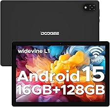 DOOGEE U10 Andriod 15 Tablet, Tablet 10 Inches, WiFi 6 Tablet for Children, 16GB RAM+128GB ROM Tablet PC, 1280 x 800 IPS, TÜV, 5060mAh, Face ID, OTG, Bluetooth 5.0, 8MP+5MP