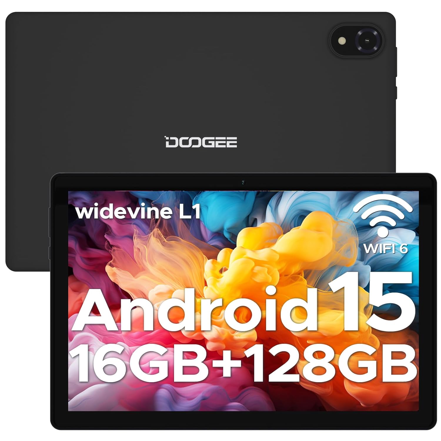DOOGEE U10 2025 Latest Android 15 Tablet 10 Inches, 16GB RAM + 128GB ROM (2TB TF) Children’s Tablets PC 5060mAh Gaming Tablet Android, Widevine L1/ 8MP + 5MP Dual Camera/WiFi 6/…