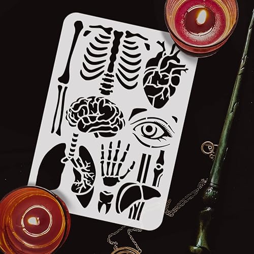 Miniatura 10 de FINGERINSPIRE Plantilla de calendario azteca de 11.8 x 11.8 pulgadas, emblema maya, plantilla de plástico con patrón azteca, plantilla maya