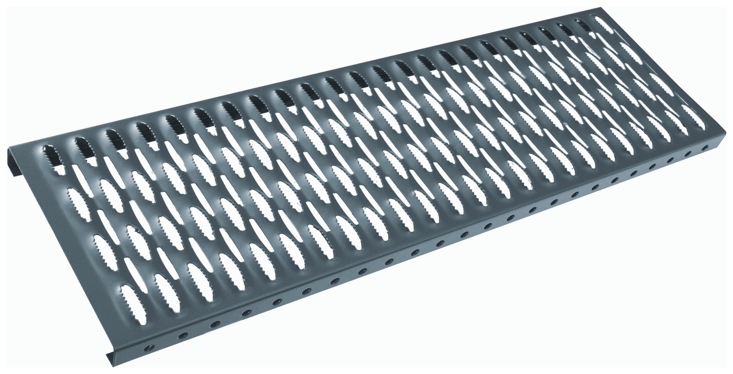 Dachtritt Steigtritt 80 cm Komplett für Plattdach flache Abdeckung (RAL 7016 - Anthrazit)