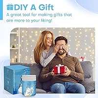 Vista 6 de (13 oz) Art Etch Starter Cream para vidrio para diseños intrincados, crea diseños impresionantes en superficies de vidrio, suministros