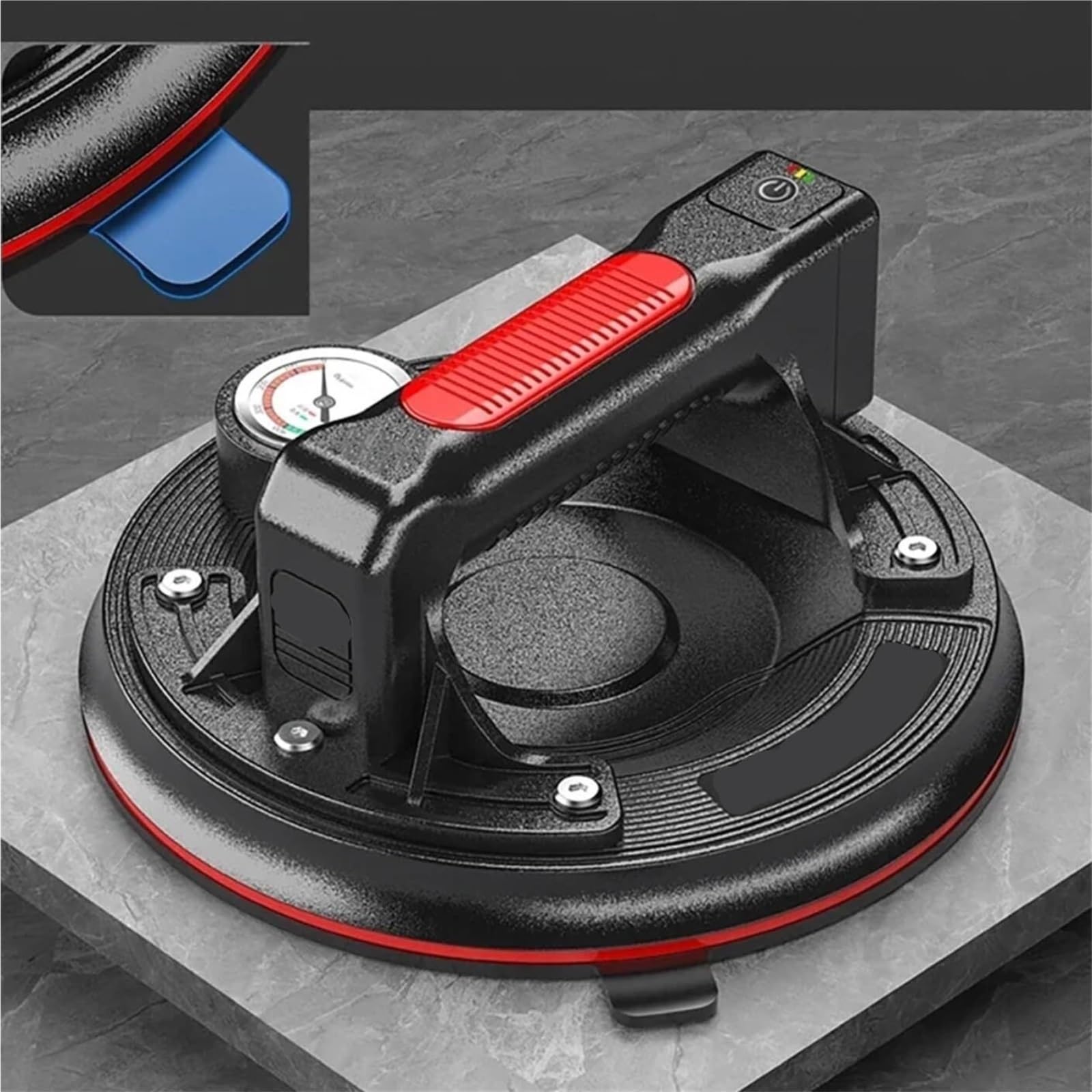 Ventosa, Ventosa De Vacío Eléctrica Con Reposición Automática Aire: Una Herramienta Manipulación Totalmente Resistente Para Azulejos, Pisos, Losas Porcelana Gran Formato Y Vidrio para mudanzas grandes