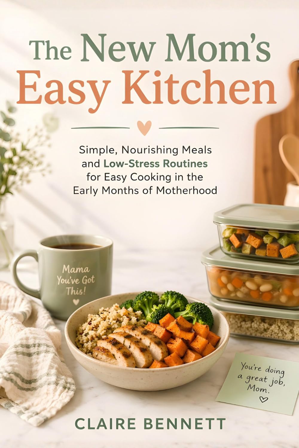 The New Mom's Easy Kitchen: Simple, Nourishing Meals and Low-Stress Routines for Easy Cooking in the Early Months of Motherhood