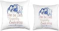 Vista 3 de And She Lived Happily Ever After Throw Pillow
