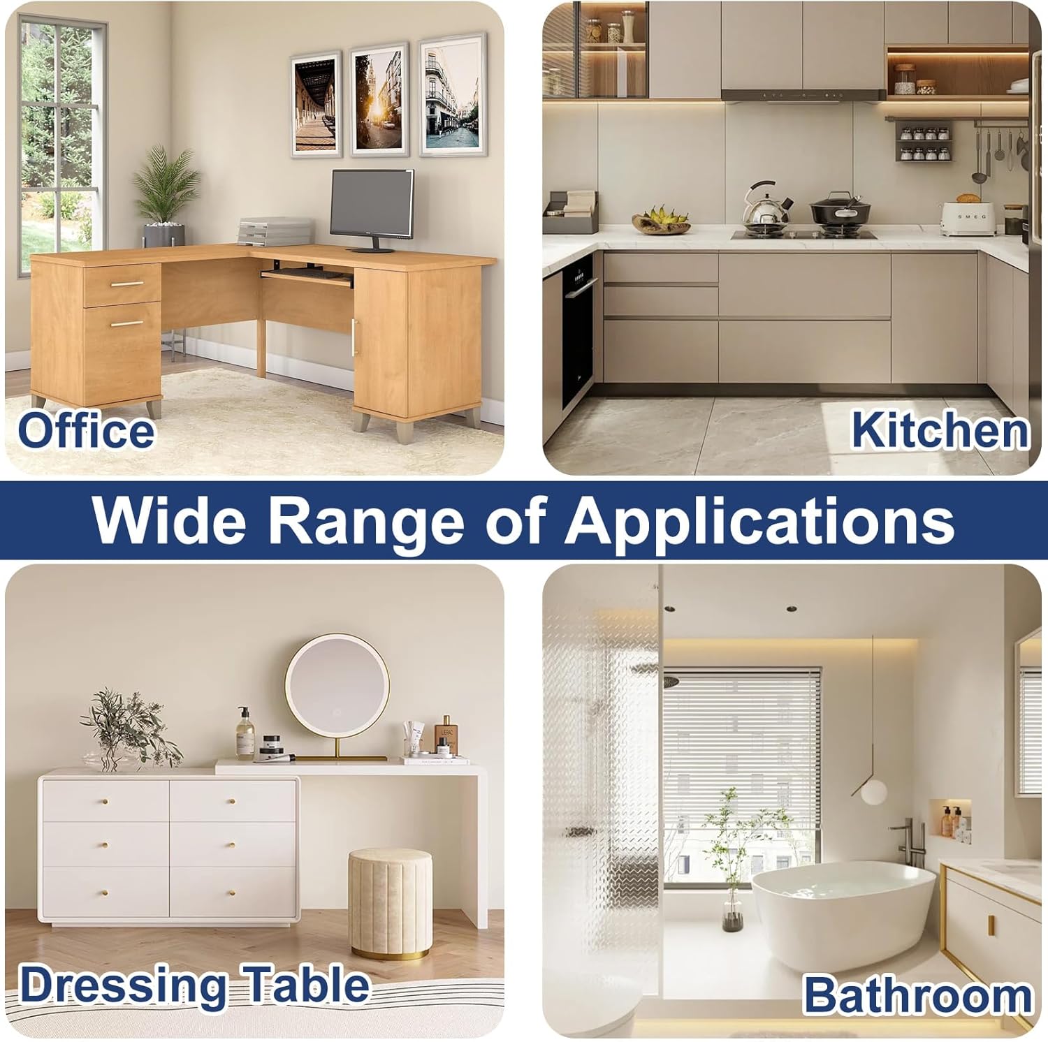 in-Drawer Outlet Kit: Organize Your Space with Two AC 15Amp Outlets & USB Ports for Bathroom, Bedroom, Kitchen, ETL Listed.