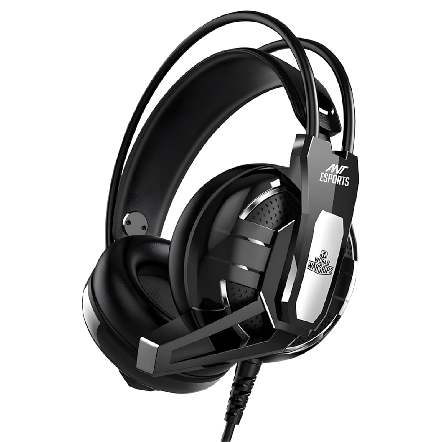 Ant Esports H520W Lightweight Gaming Over Ear Wired Headphones with Mic| 3.5MM Jack |50 MM Drivers | Compatible with PC/ PS4 / Xbox One/Nintendo/Mobile (Black) Ant Esports H520W Lightweight Gaming Over Ear Wired Headphones with Mic| 3.5MM Jack |50 MM Drivers | Compatible with PC/ PS4 / Xbox One/Nintendo/Mobile (Black)
