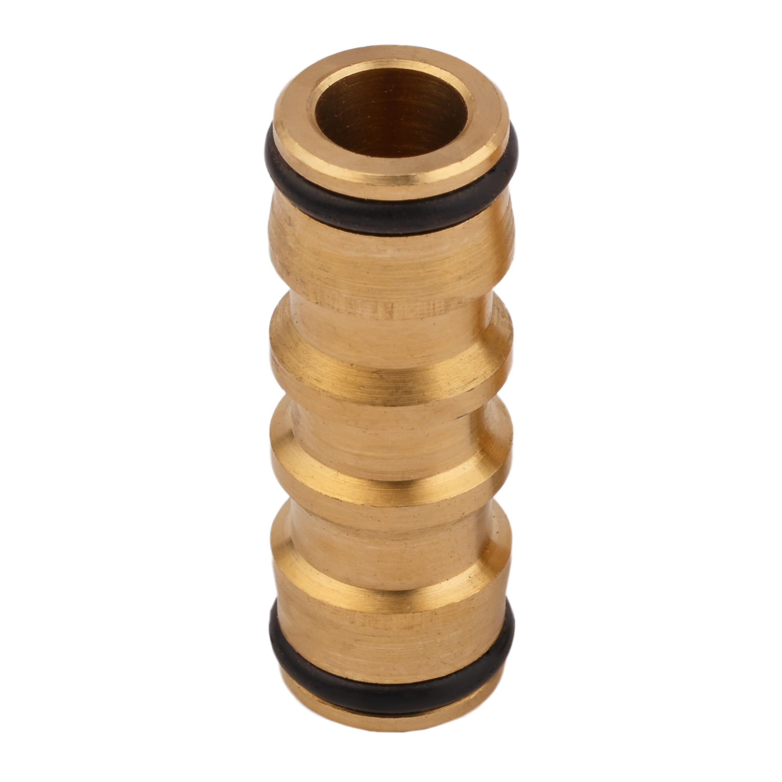 MIVOS 2 x Brass Hose Connector for Connecting Water Hoses with Mounted Quick Couplings - Hose Coupling for Hose Extension - Image 2