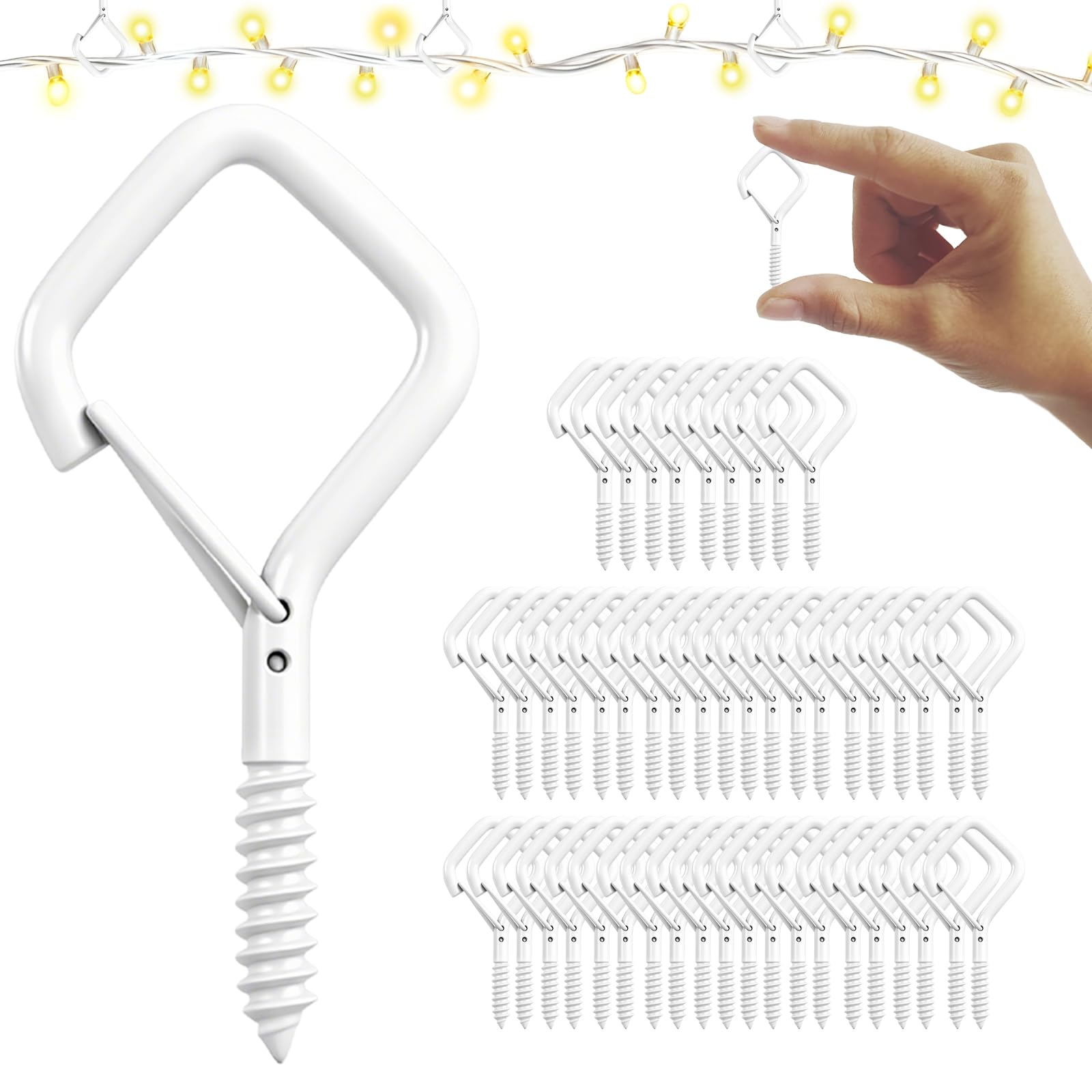 Small Screw-In Hooks - 30 Pack -24 Small Screw-In Hooks - 30 Pack -24