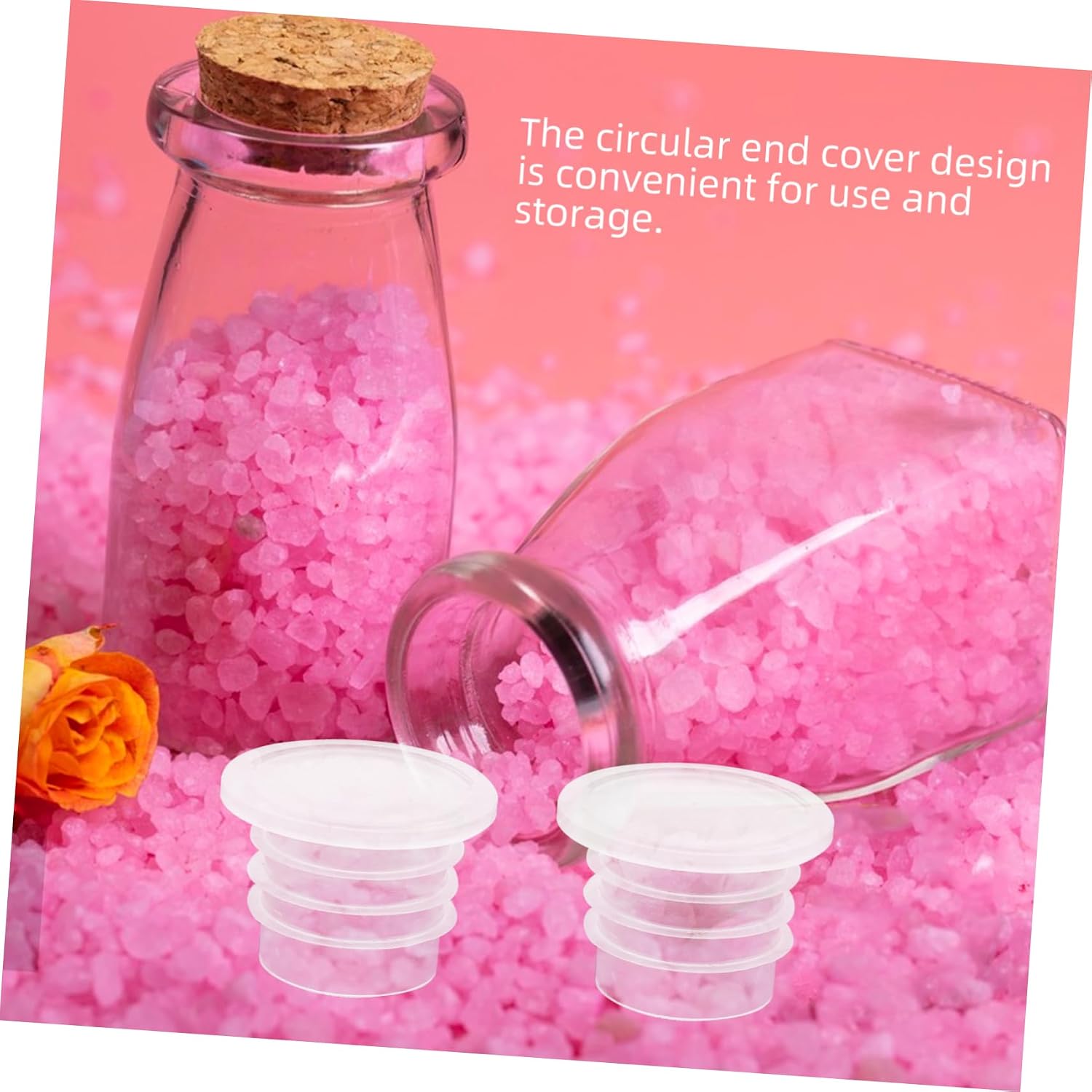 100pcs Reusable Plastic Bottle Stopper Plugs for Wine and Drainage and Replacement Caps Easy Install Sealing for Bottles and Pipes