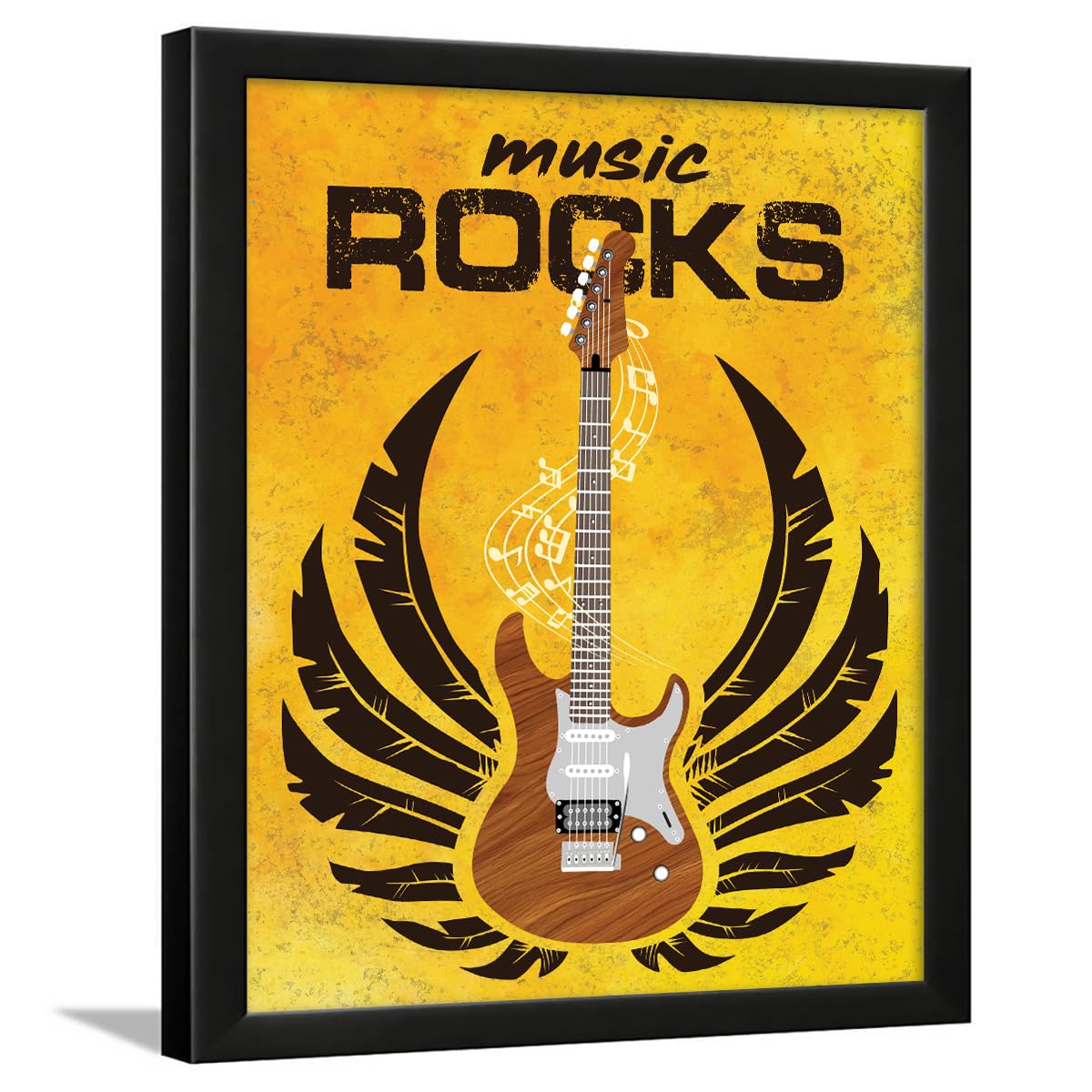 Music Quote Wall Frame - 'Go Where the Guitar Takes You' -15 Music Quote Wall Frame - 'Go Where the Guitar Takes You' -15