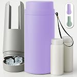 Portable Breast Milk Cooler Bottle: 30H Cooling Time, 2 x 150ml/5Oz BPA-Free Breastmilk Storage Bottles, Breastmilk Cooler with Durable Thermos Container, Travel Breastfeeding Milk Chiller for Baby