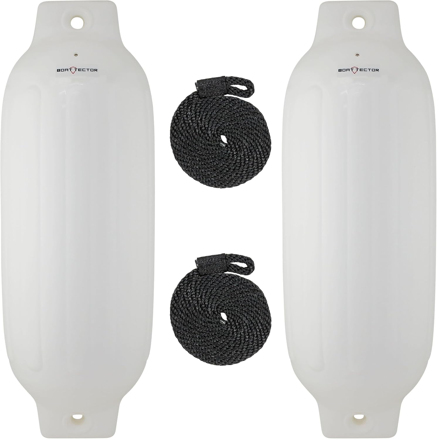 Extreme Max 3006.7512 BoatTector Inflatable Fender Value 2-Pack - 8.5" x 27", White White 8.5" x 27" Value 2-Pack