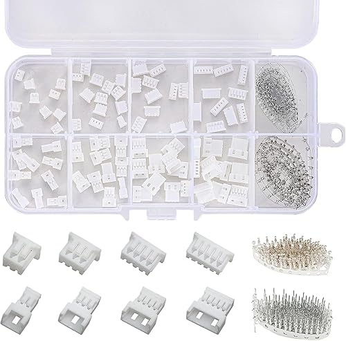 Alriedy 360 piezas Molex/JST 1,25 mm Conector Kit | Adaptador de 2/3/4/5 pines c