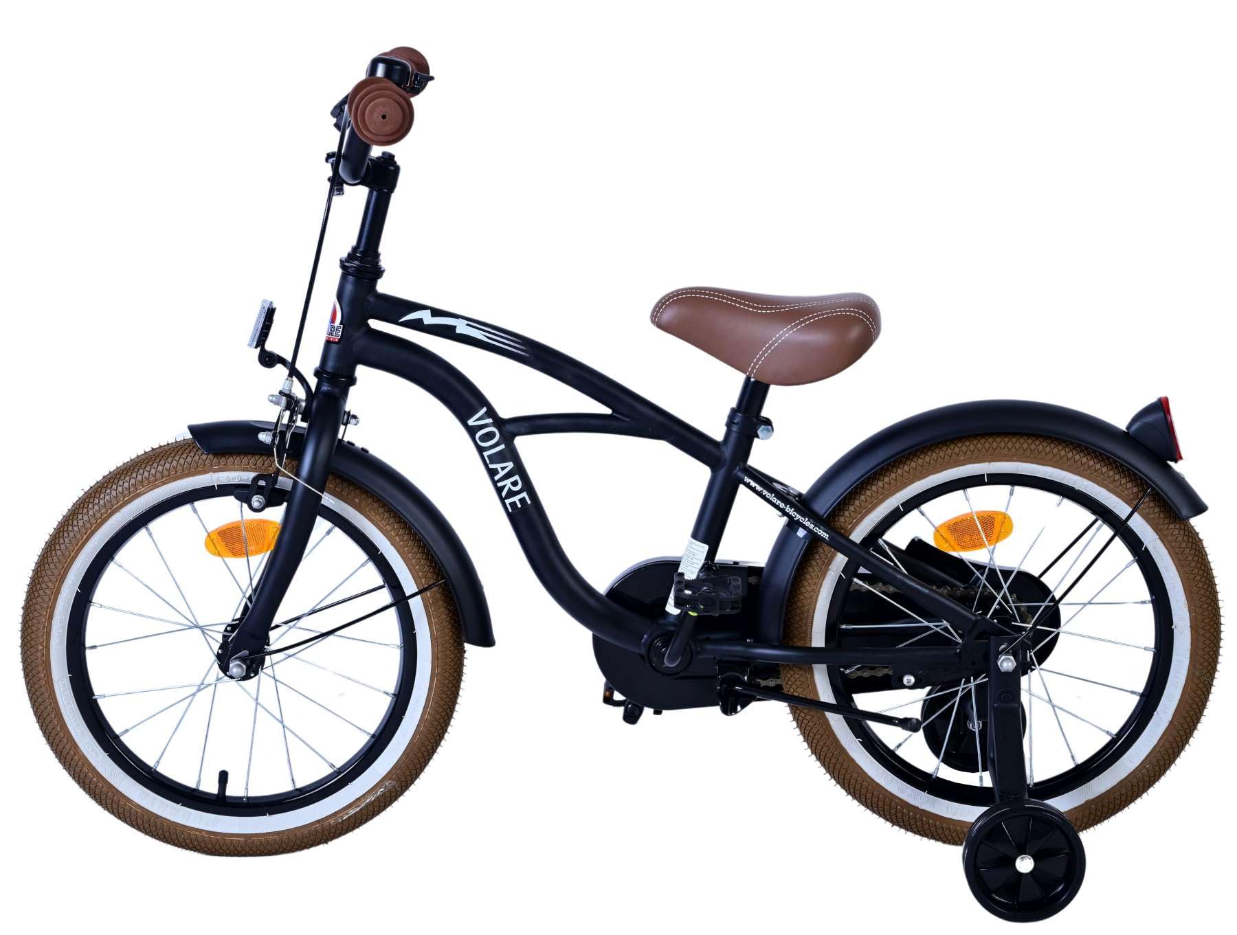 Volare - Children's Bicycle 16 - Black Cruiser (21602-SACB)