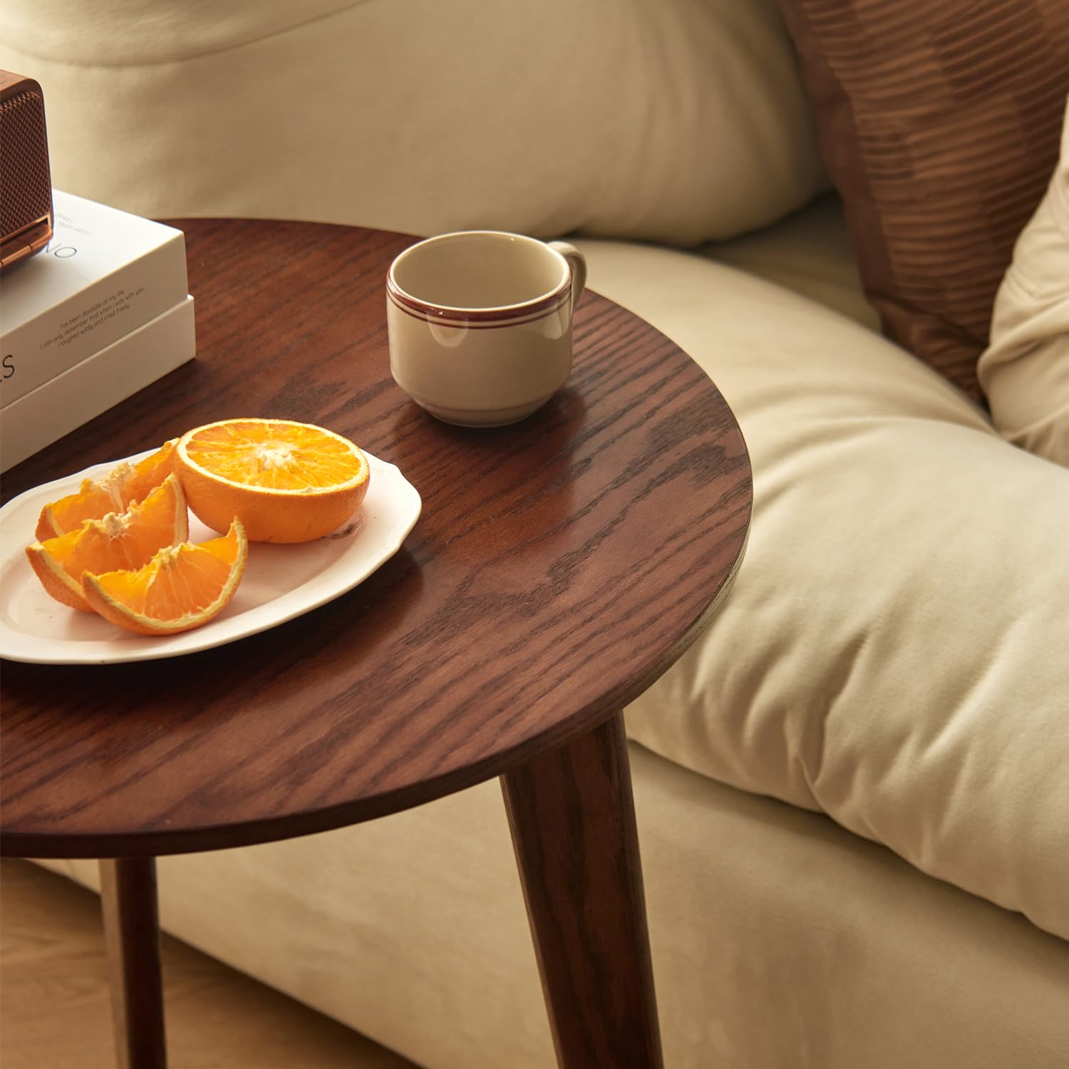 Amazon｜MU RONG サイドテーブル 丸 【アメリカから輸入した上質