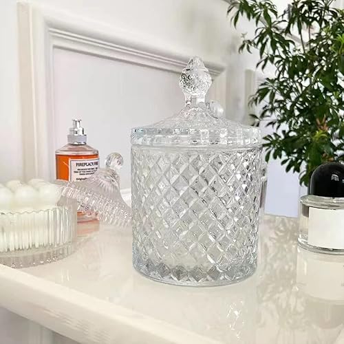 Miniatura 8 de rejomiik Qtip - Tarros de cristal para boticario con tapa, accesorios de baño, organizadores de tocador y almacenamiento de maquillaje para hisopos