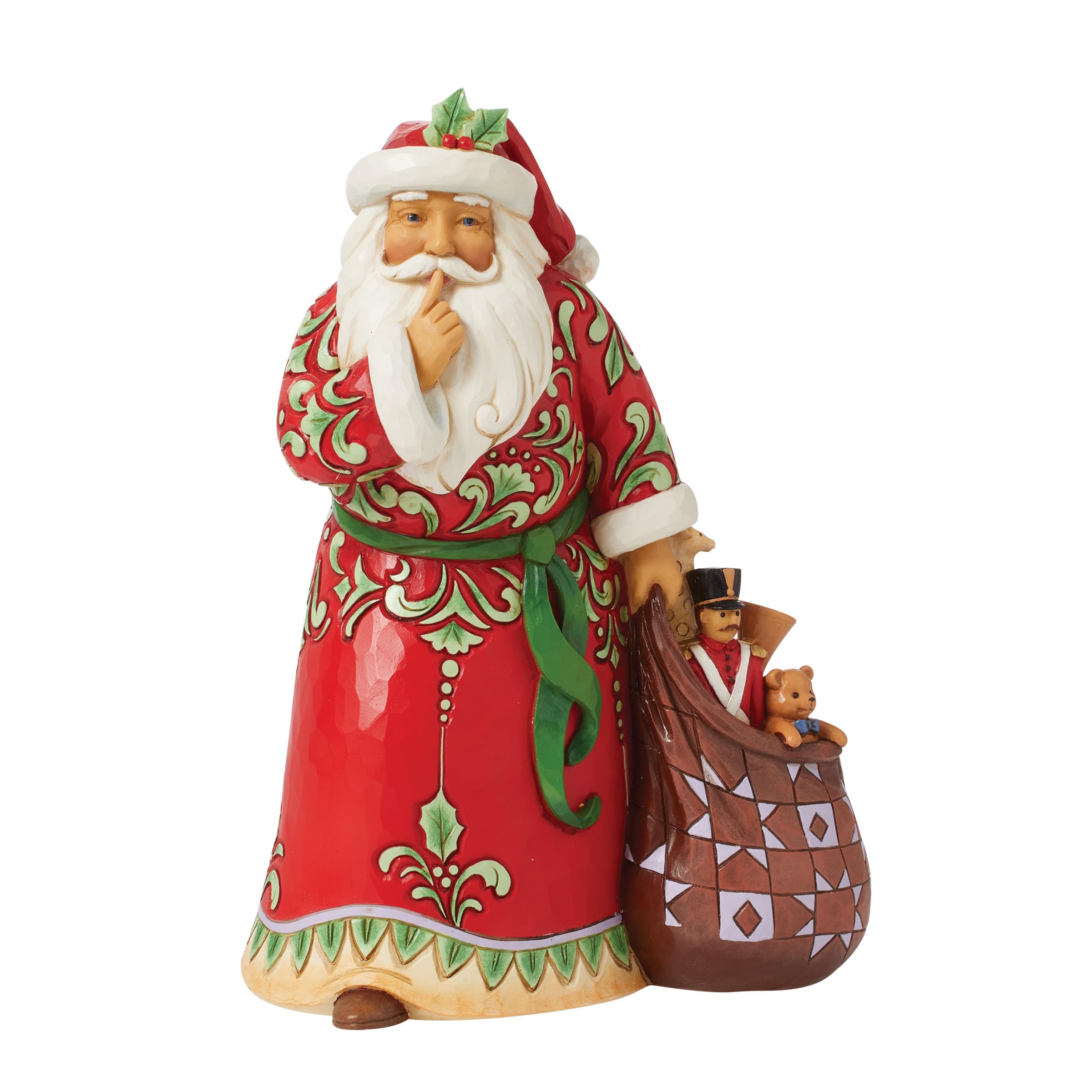 Amazon.com: Enesco Jim Shore Heartwood Creek Santa with Toy Bag