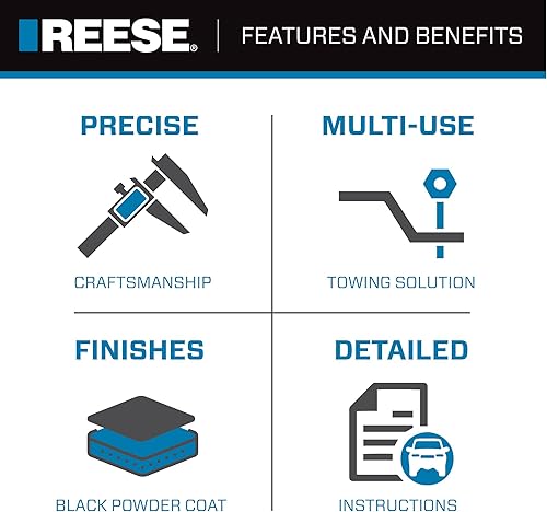 Miniatura 5 de Reese Towpower 21556RAK de 3-14pulgadas. Clase III estándar Clase. Kit de instalación.