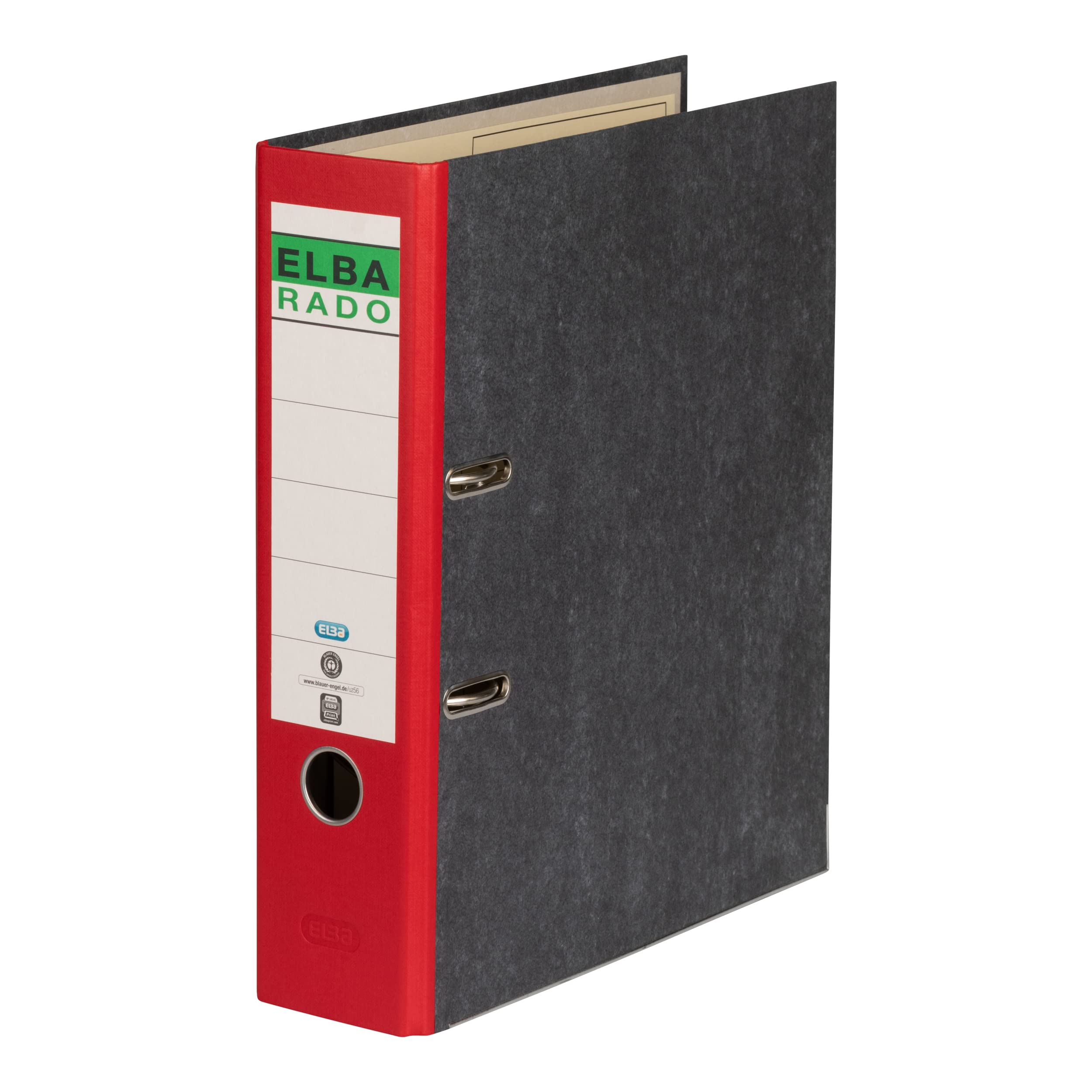 Elba Rado Ring Binder/Folder, Clouded Marble A4, Wide (1 Item) red