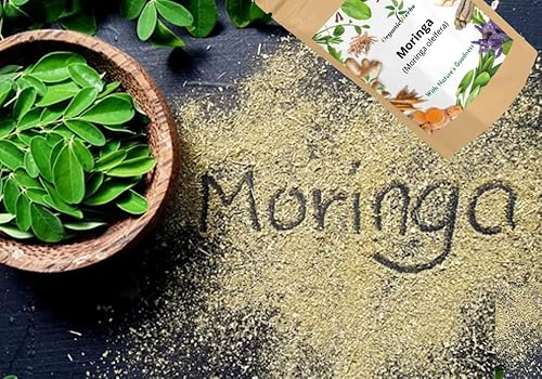 Miniatura 3 de Moringa Polvo de hoja de moringa en polvo, sin gluten, sin aditivos. (Moringa 200gm (7 Oz)