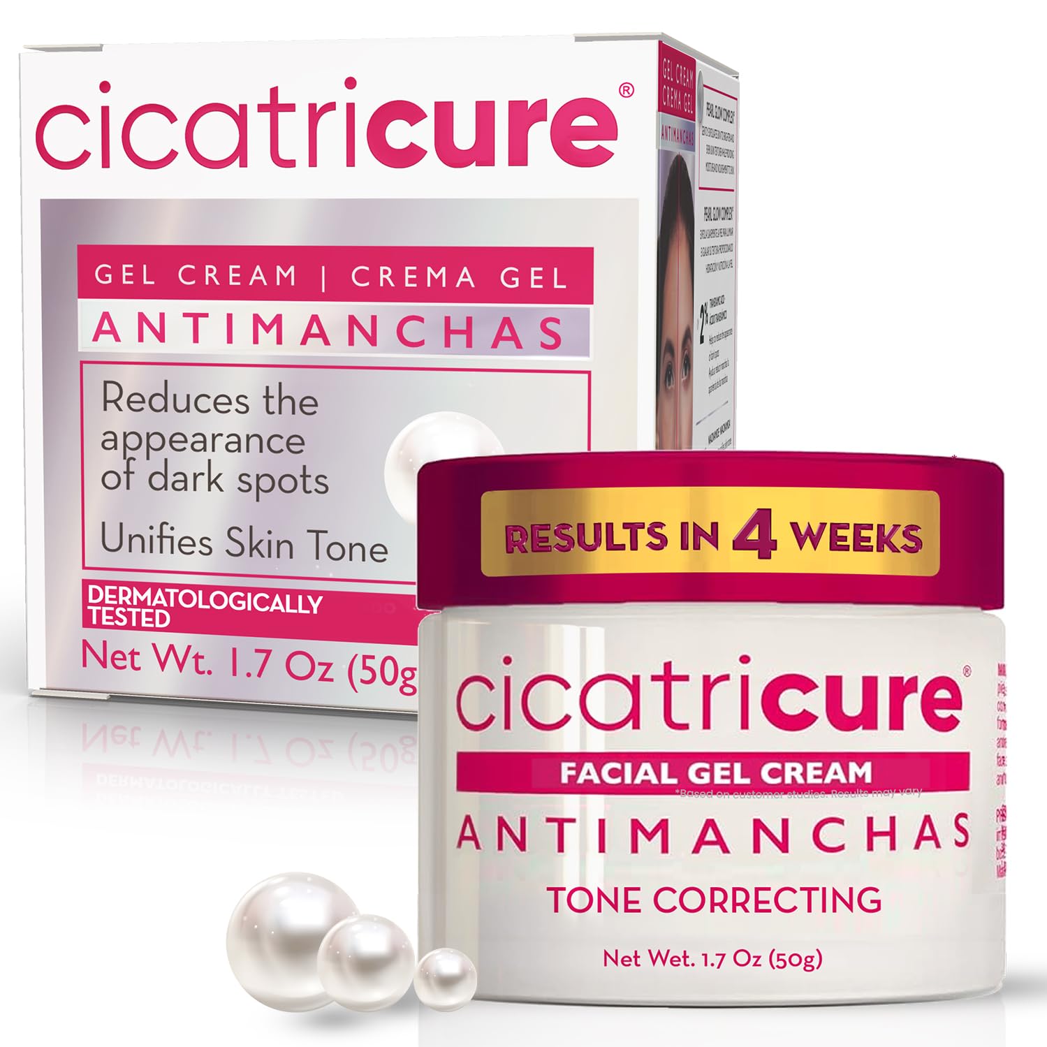 Amazon.com: Cicatricure Antimanchas Gel Cream, Tranexamic Acid for