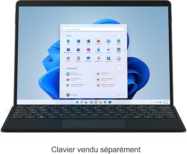 Microsoft Surface Pro 8 Ordinateur Portable (Windows 11,écran tactile 13’’, 16 Go RAM, 256 Go SSD, Intel Core i7) Graphite - 3