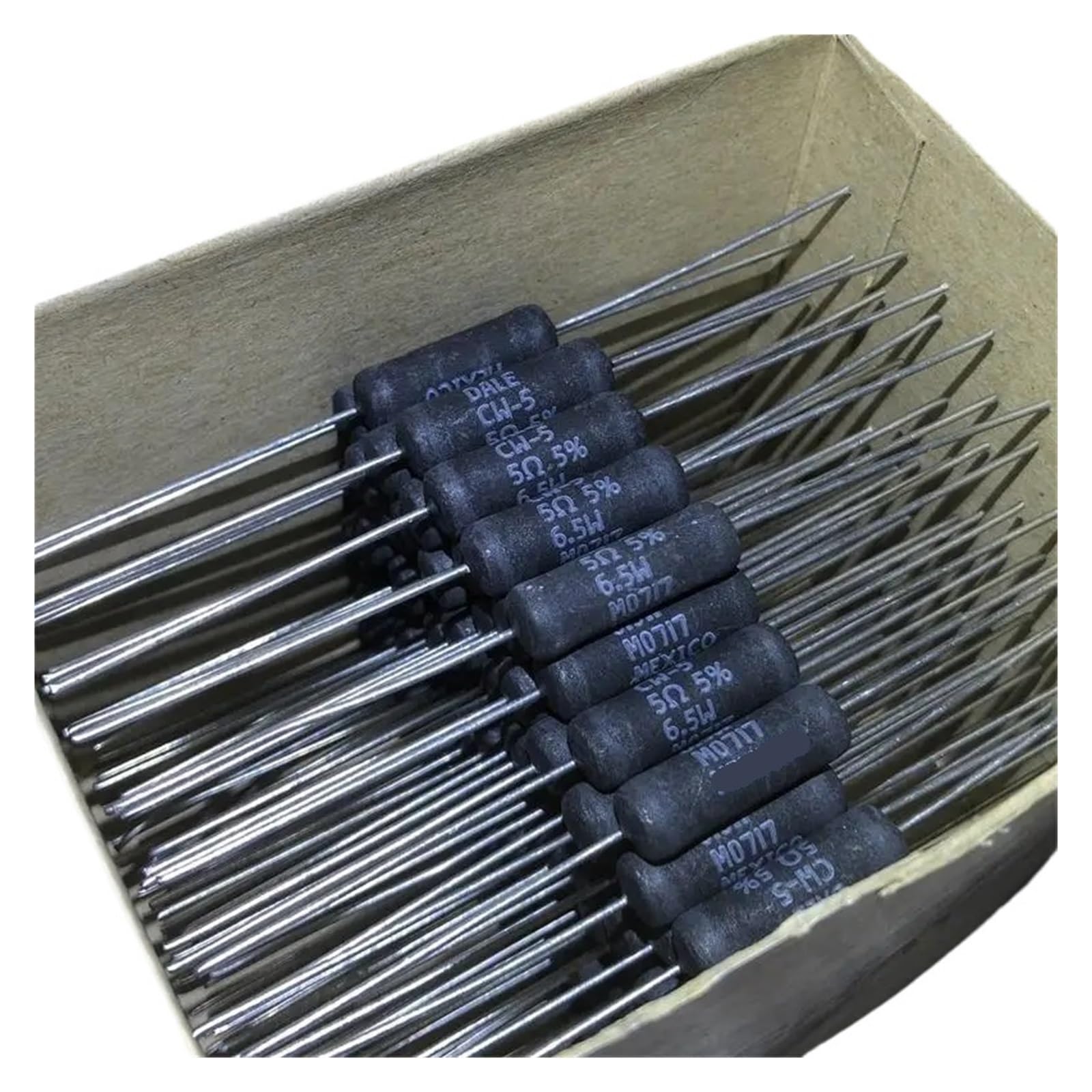 LEOTNNDQ 1pcs CW-5 Series 5 Ohm 5R 6.5W Audio Resistors
