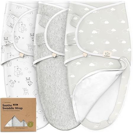 EIHI Baby Puck Set 2-teilig | Swaddles & Hütchen 0-3 Monate | Aus Baumwolle Unisex