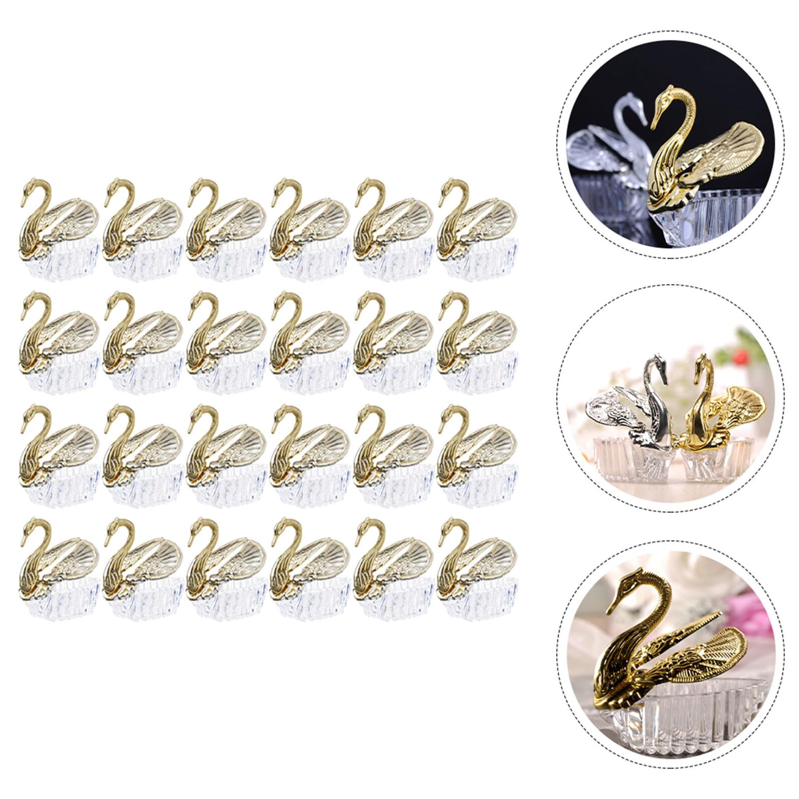 HEMOTON 24pezzi Scatole Decorativa Per Confetti Matrimonio Set Design Per e Souvenir