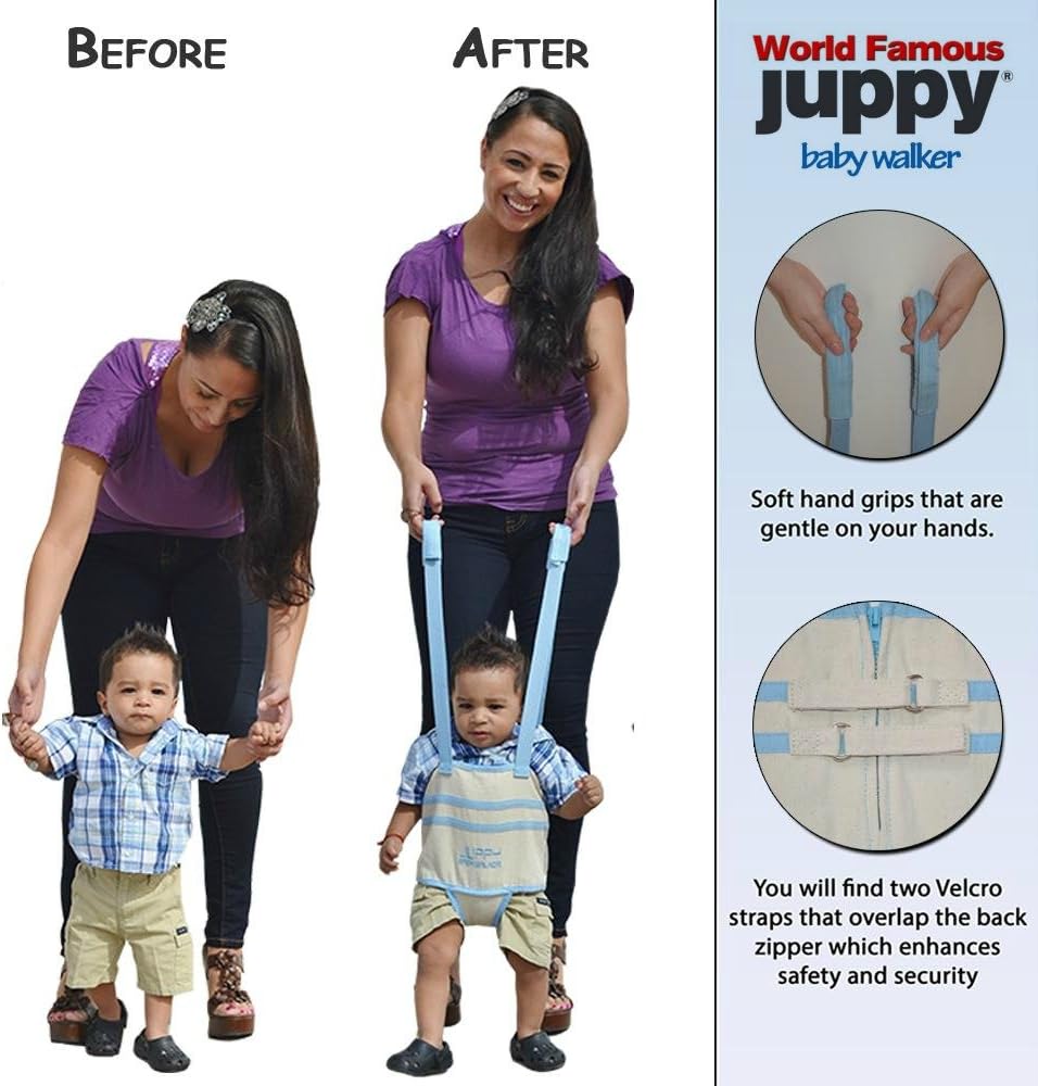 Juppy Baby Walker Momentum Light Blue with Free Matching Travel Bag