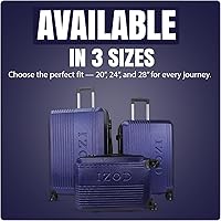 Amazon.com: IZOD Zane Expandable ABS Hard shell Lightweight 360