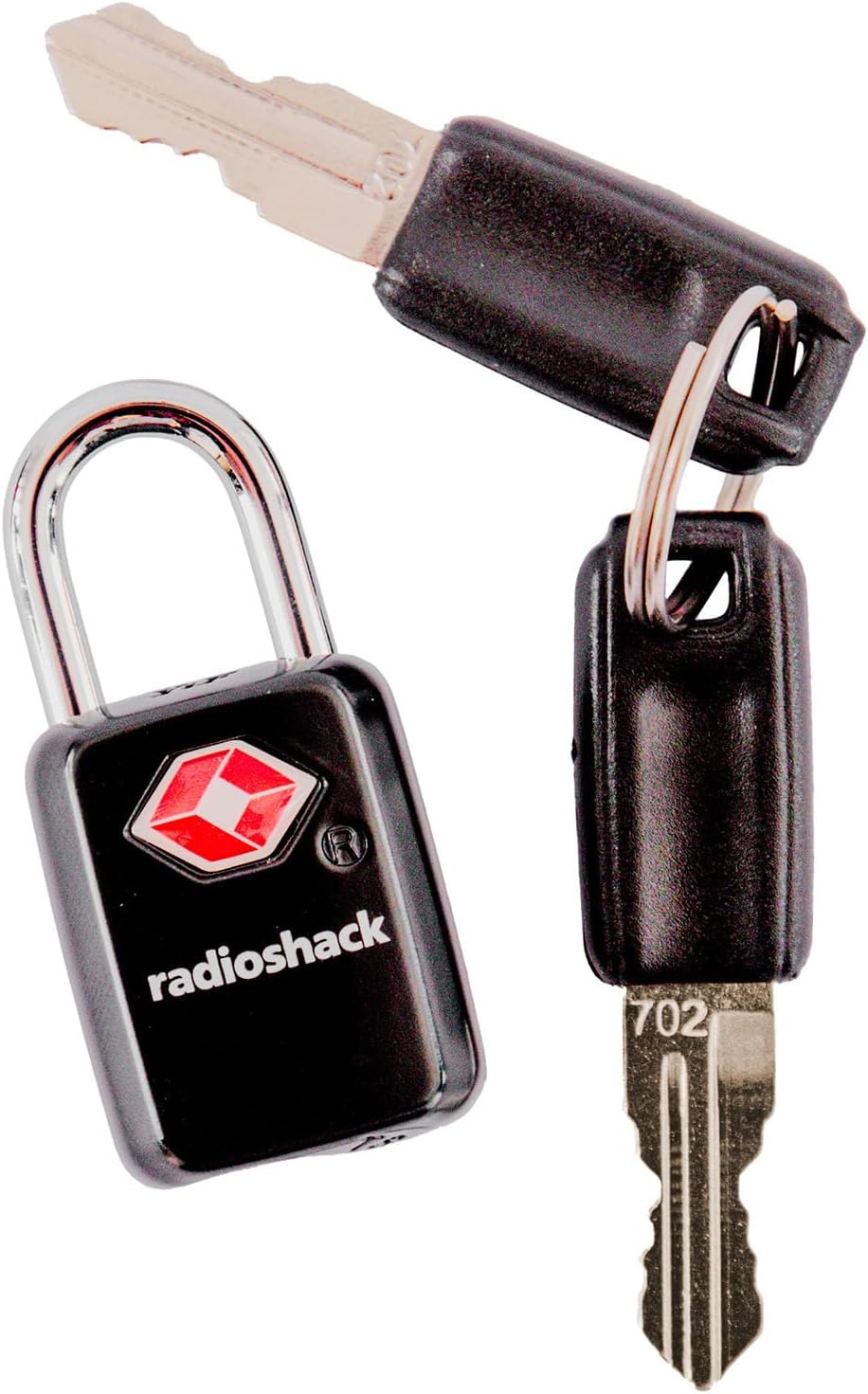 RadioShack TSA Locks for Luggage, Locks with Keys for Easy Added Security in Airports, Gyms, and More, Pack of 2