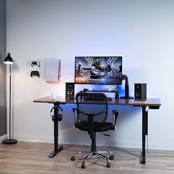 VIVO 2-in-1 Wall and Under Desk Mount Bracket Designed for PS5 and PS5 Slim Gaming Console, PlayStation 5 Standard and Digital Edition, Vertical Wall Display, 2 Controller Mounts, Black, MOUNT-PS5C