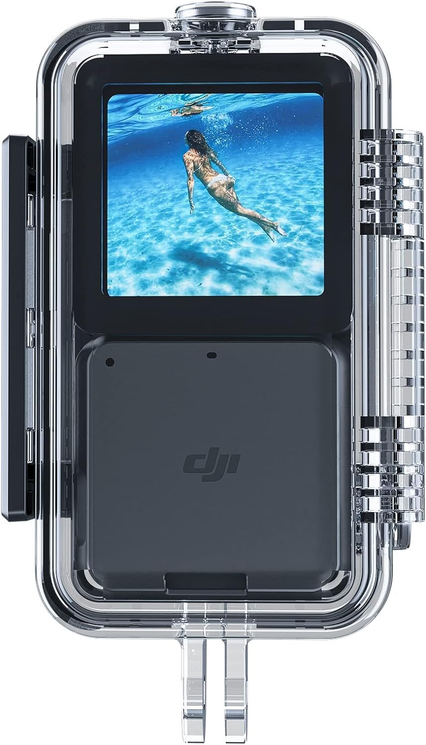 Action Pro 45m Underwater Transparent Waterproof Protective Housing Case Compatible with DJI OSMO Action 2 Camera