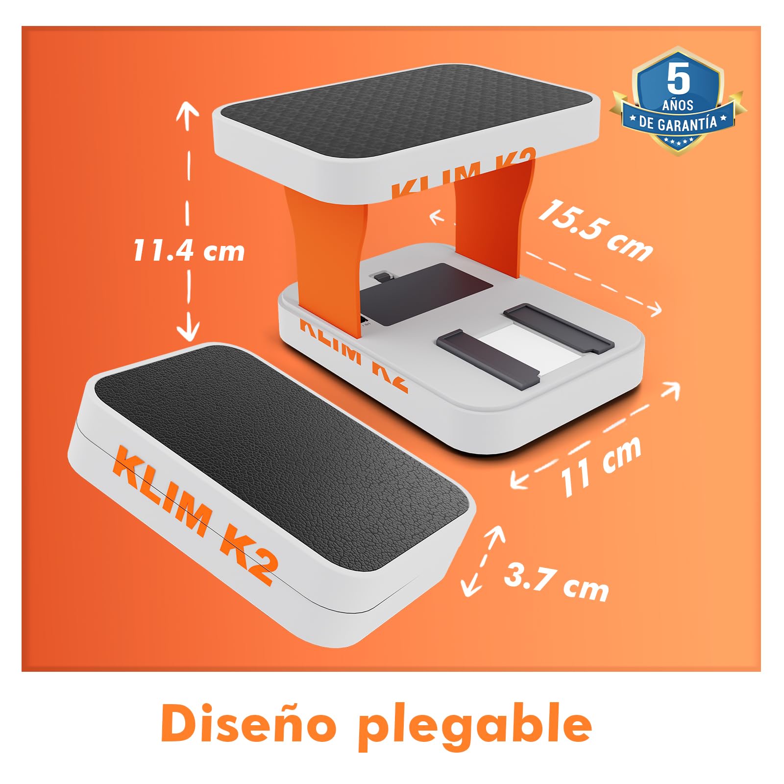 KLIM K2 Escaner Negativos 35mm - App Gratuita - Escáner de Positivos, Escaner de Diapositivas, Visor Diapositivas, Digitalizador Negativos - El Mejor escáner para Fotos Antiguas - Naranja y Gris — view 4