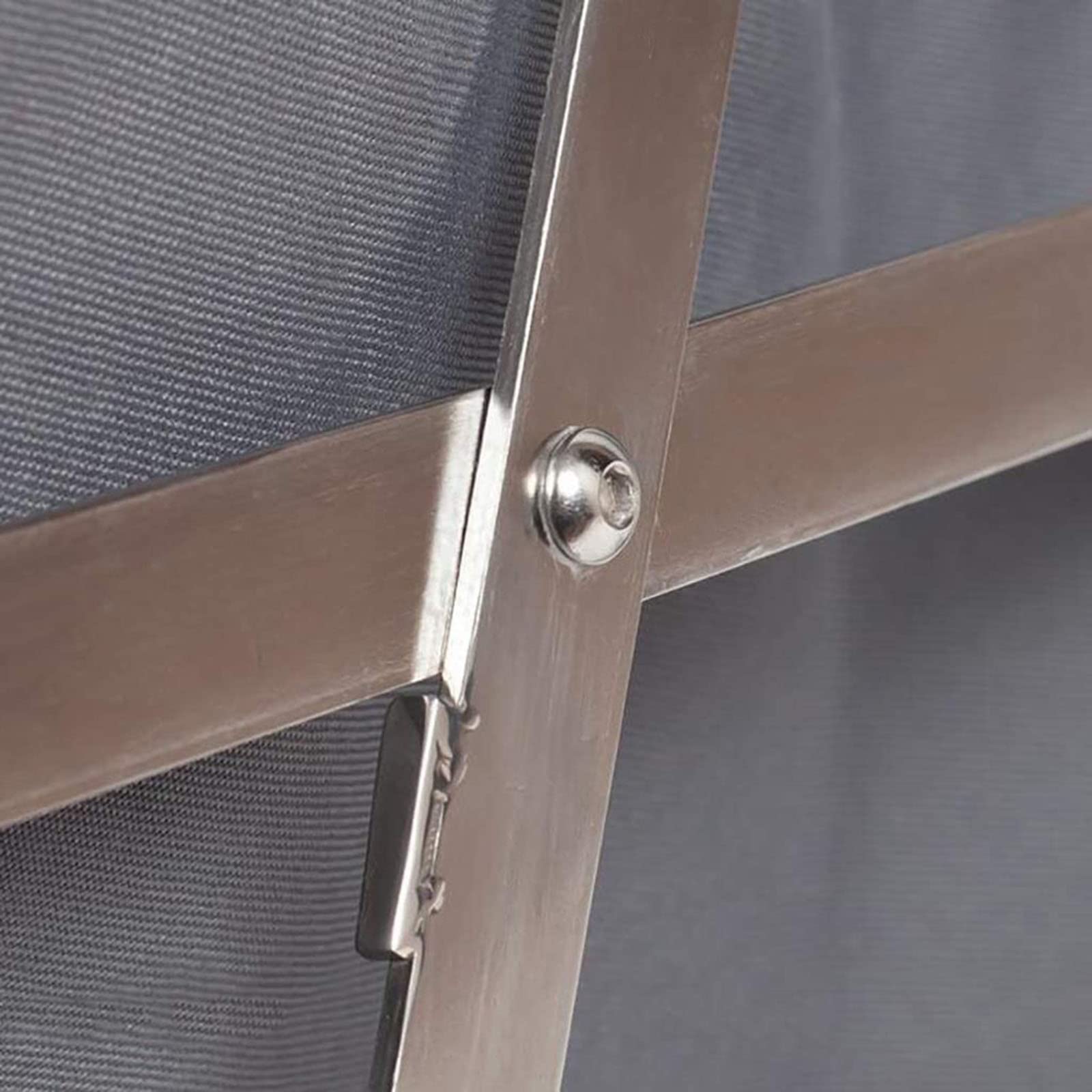 Carrello Rettangolare per Hotel, Pieghevole A Forma di X, in Acciaio Inossidabile, per Biancheria Spessa, Carrello Manuale per La Pulizia delle Camere D'Albergo, Grigio, Marrone