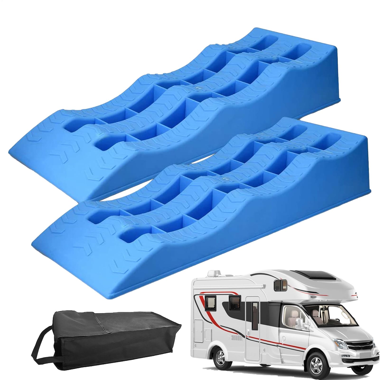 Livellatore per ruote di livellamento, 2 pezzi, livellatore per | rimorchi, di livellamento per ruote di camper, cunei e livellatori di rimorchio, leggeri