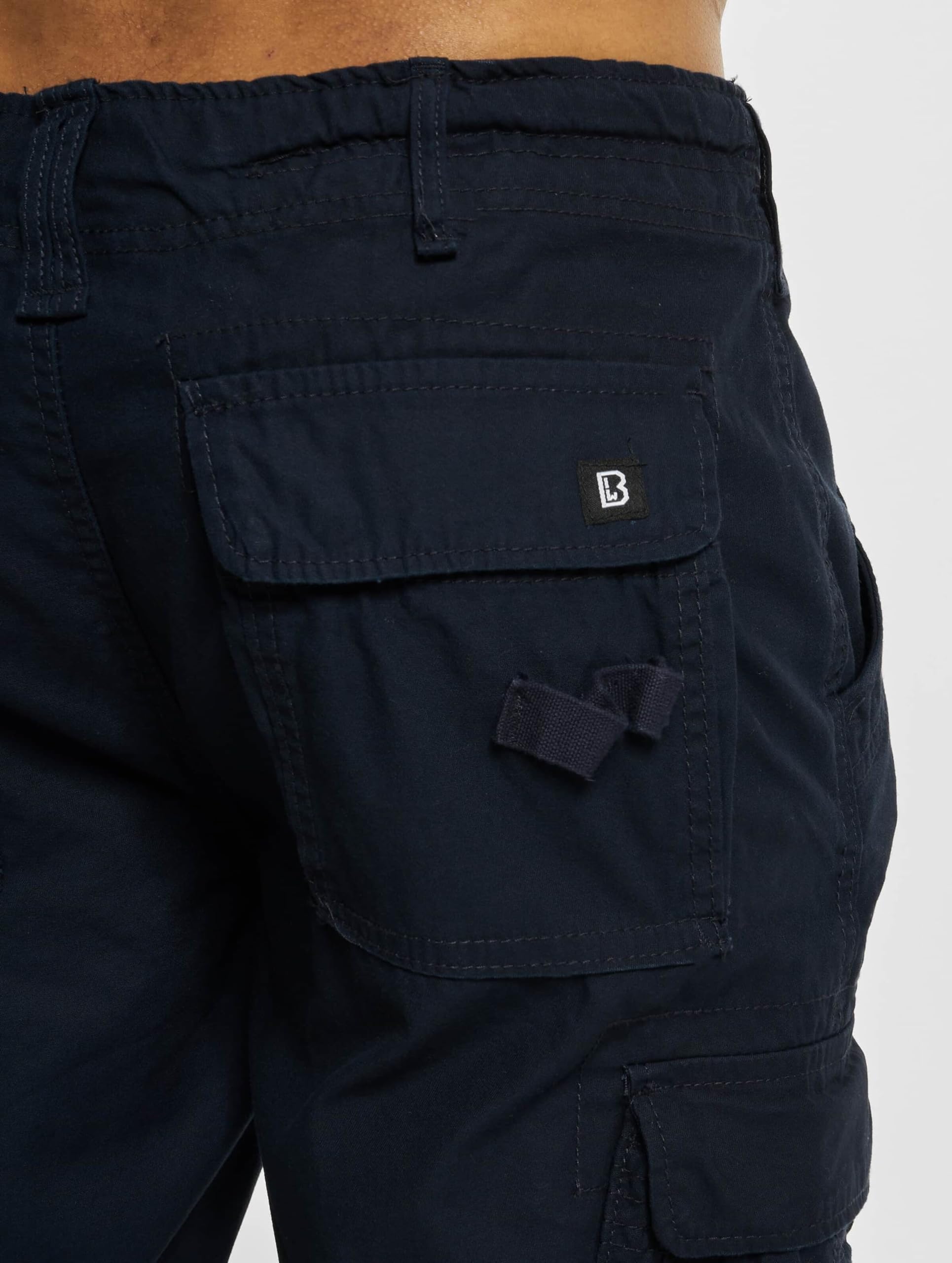 Brandit Pure Vintage Trouser Slim Uomo Pantaloni Modello Cargo Nero Cargo