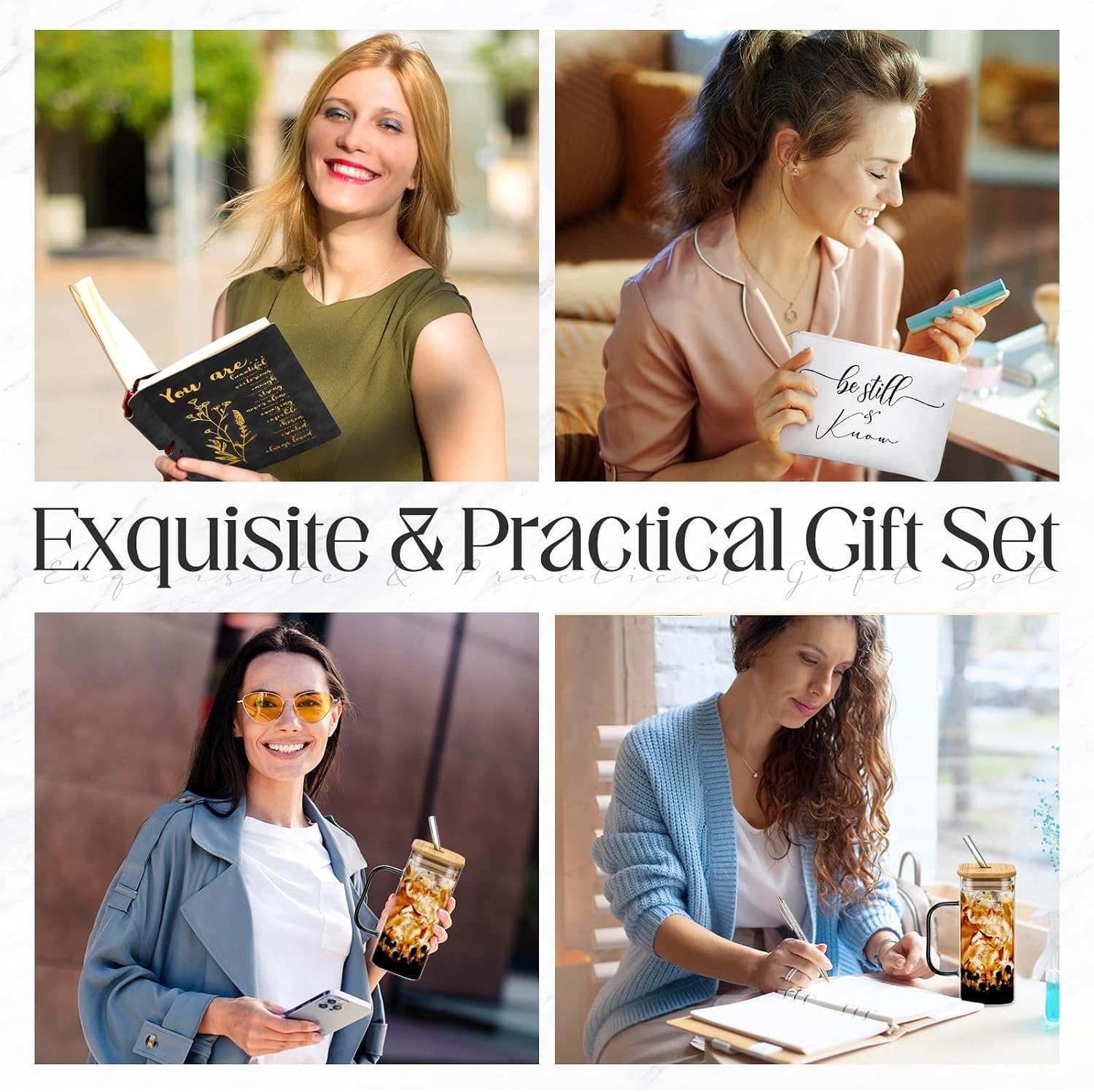 Skylety 6 Pcs Christian Gifts Set for Women Bible Study Supplies, Black image 5