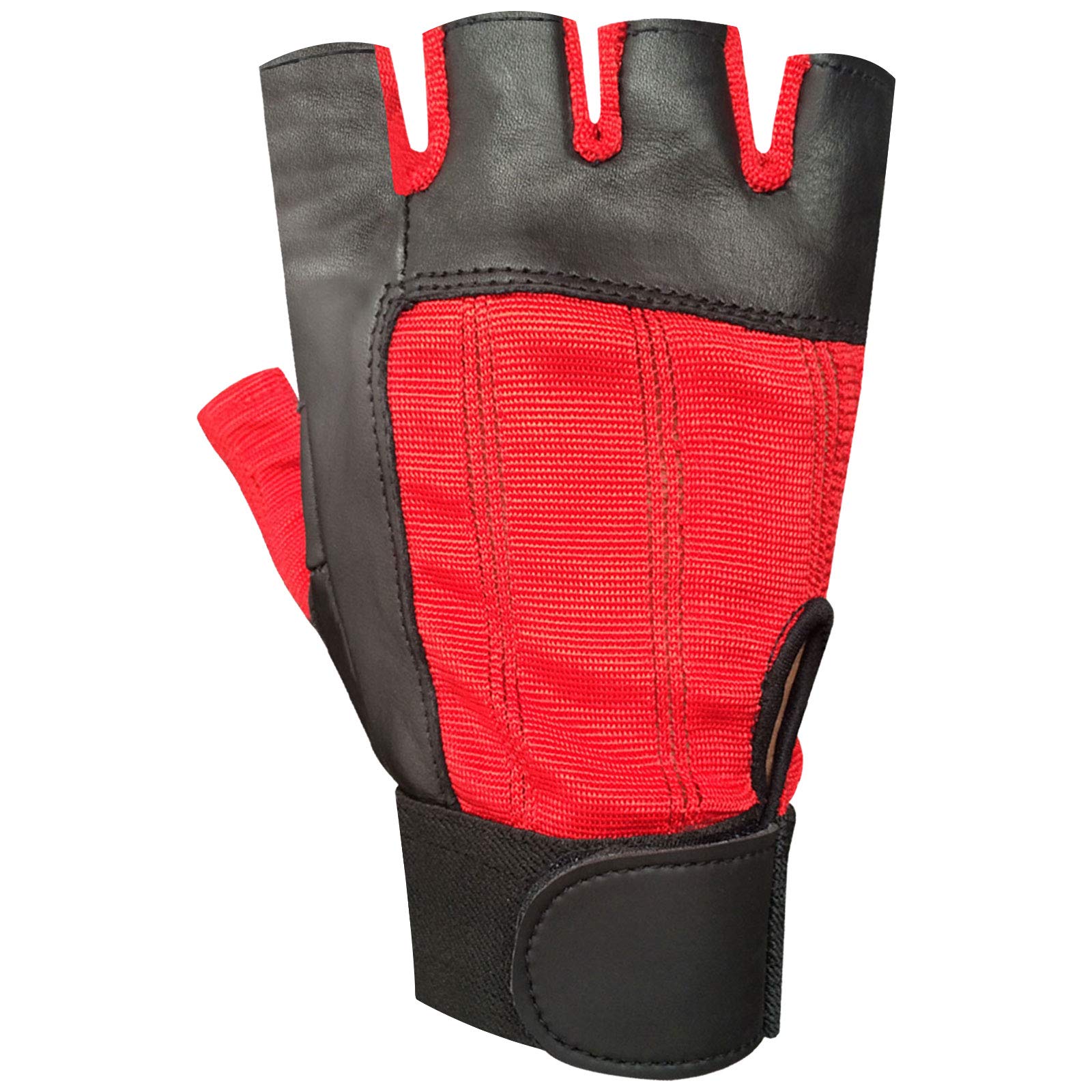 Guanti Allenamento PSS Guanti Da Palestra Senza Dita In Pelle - Con Imbottitura, Per Sollevamento Pesi E Ciclismo Guanti Senza Dita - Foto 4