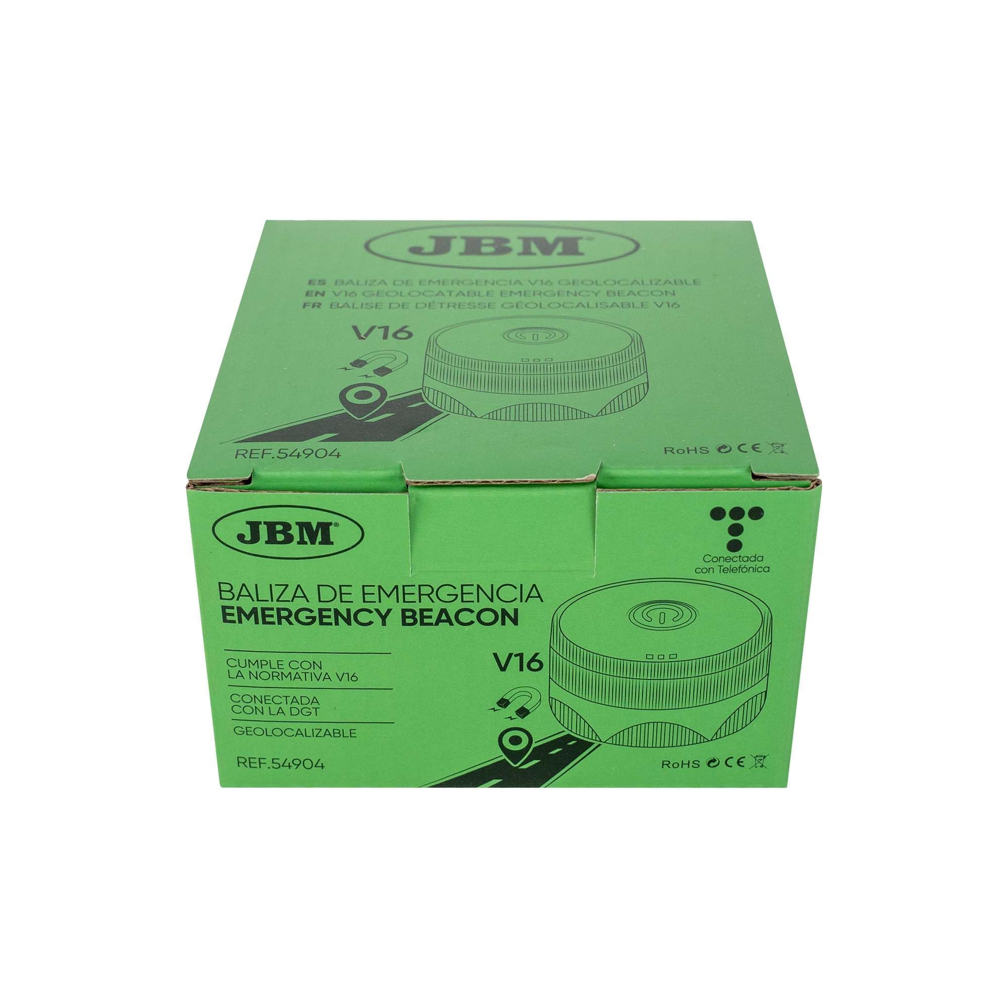 JBM 54904 Baliza de Emergencia V16 Geolocalizable