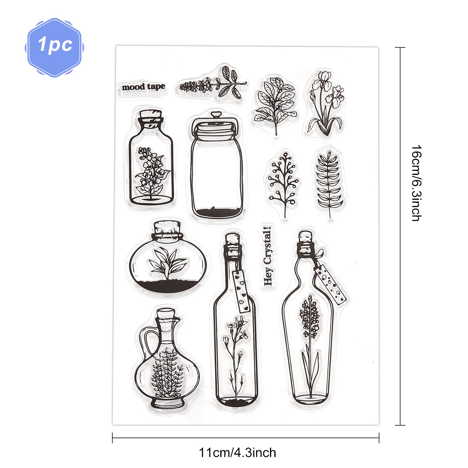 Timbri Trasparenti Silicone | Motivi Fiori E Nature | Per Scrapbooking - Foto 5