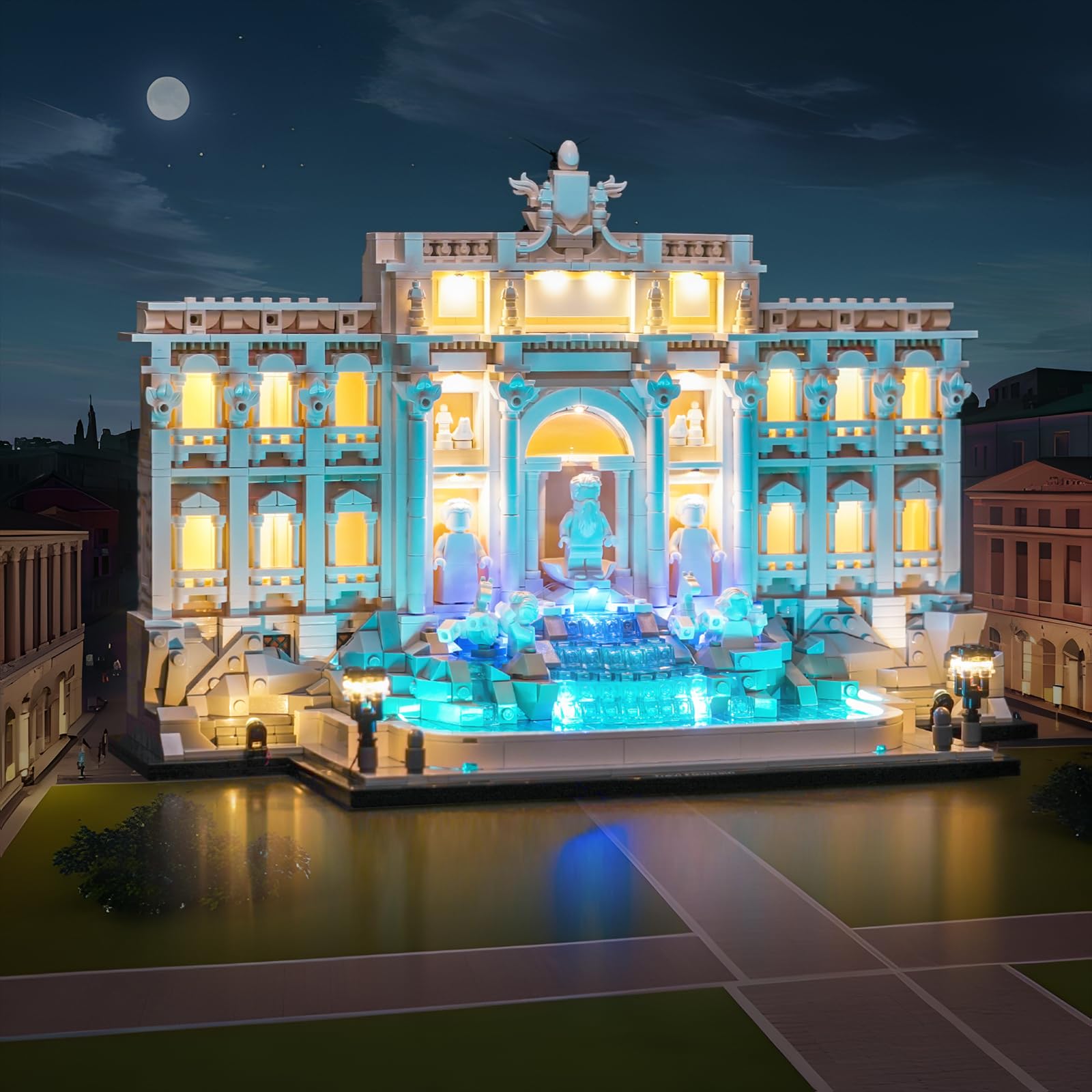 Led Light Set Compatible with Lego Trevi Fountain 21062 (No Model), Decoration Lighting Set for 21062 Trevi Fountain Creative Toys - Image 3